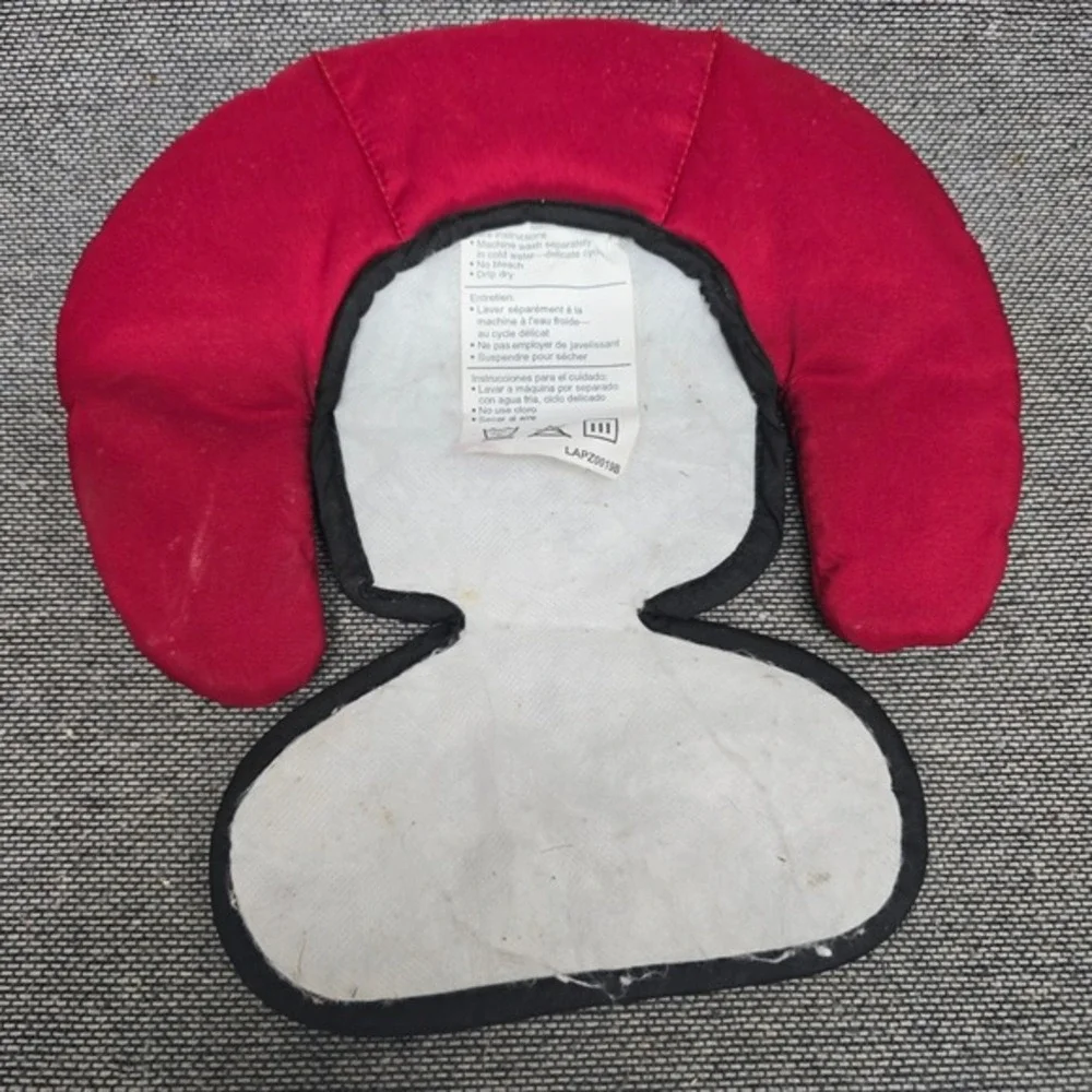 Car Seat Head Support Infant Body Pillow‎ Red Gray Travel Accessory replacement